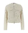 Haikure White Jacket With Rips