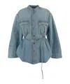 Haikure Jacket In Turquoise Blue