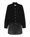 Haikure Mini Dress Tamu Washed Denim In Black