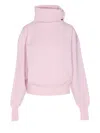 Haikure Cozy High Neck Long Sleeve Knitwear In Pink