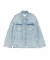 Haikure Denim Boxy Jacket With Spencer In Gray
