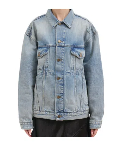 Haikure Long-sleeve Denim Jacket In Blue