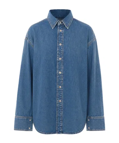 Haikure Long-sleeve Denim Jacket In Blue