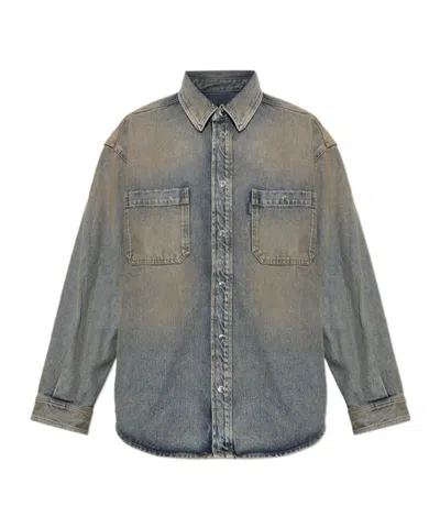 Haikure Long-sleeved Shirt In Blue