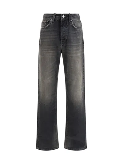 Haikure Loose-fit Cotton Jeans In Black