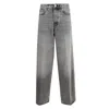 Haikure Low-rise Wide-leg Jeans In Gray