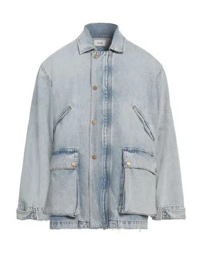 Haikure Man Denim Outerwear Blue Size Xs Cotton