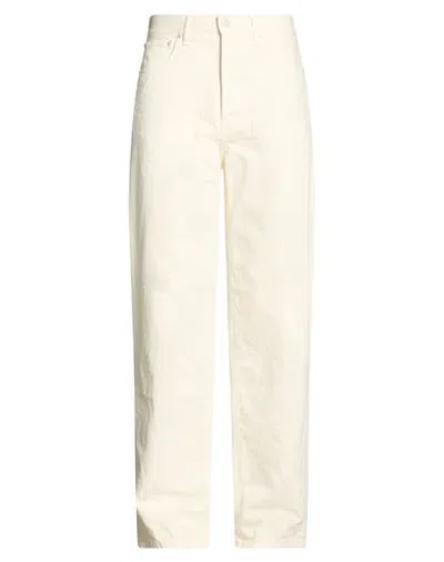 Haikure Man Jeans Cream Size 29 Cotton In Neutral