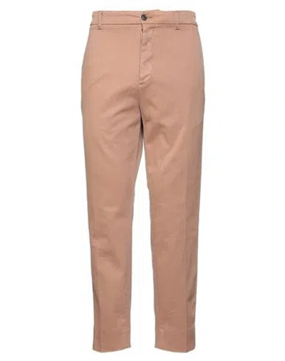 Haikure Man Pants Brown Size 35 Cotton, Polyester, Elastane