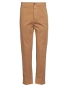 Haikure Man Pants Camel Size 30 Cotton, Elastane In Beige