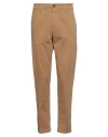 Haikure Man Pants Camel Size 30 Cotton, Elastane In Brown