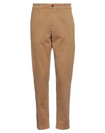 Haikure Man Pants Camel Size 30 Cotton, Elastane In Brown