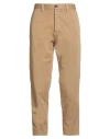 Haikure Man Pants Camel Size 32 Cotton In Brown