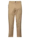 Haikure Man Pants Camel Size 35 Cotton, Elastane In Beige