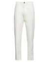 Haikure Man Pants White Size 34 Cotton, Elastane In White
