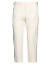 Haikure Man Pants Ivory Size 33 Cotton In White