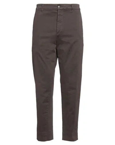 Haikure Man Pants Dark Brown Size 30 Cotton, Elastane In Beige