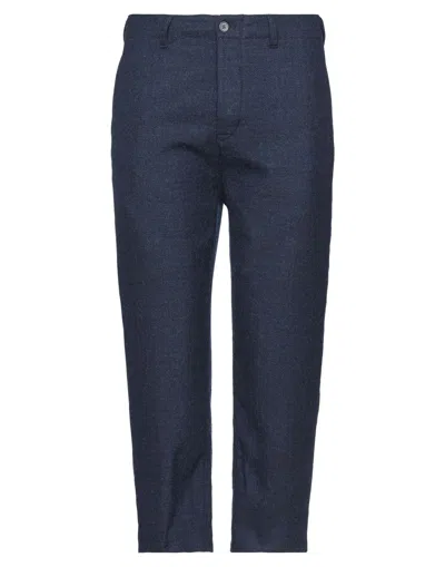 HAIKURE HAIKURE MAN PANTS MIDNIGHT BLUE SIZE 38 VIRGIN WOOL