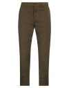 Haikure Man Pants Military Green Size 34 Cotton, Elastane