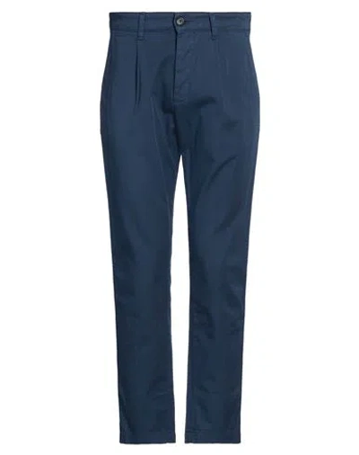 Haikure Man Pants Navy Size 30 Cotton, Elastane In Blue