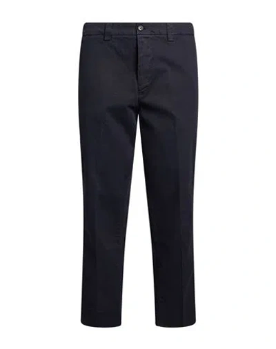 Haikure Man Pants Navy Size 34 Cotton, Elastane In Blue