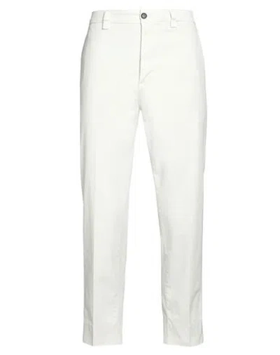Haikure Man Pants Off White Size 32 Cotton, Elastane