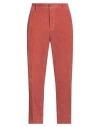Haikure Man Pants Rust Size 33 Cotton, Elastane In Red