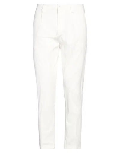 Haikure Man Pants White Size 34 Cotton, Elastane