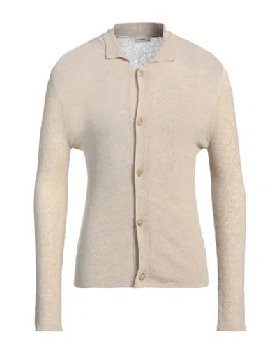 Haikure Man Shirt Beige Size L Cotton, Linen, Nylon