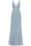 Haikure Dolly Denim Maxi Dress In Blue