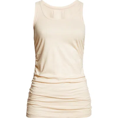 Haikure May Ruched Cotton Tank In Sand