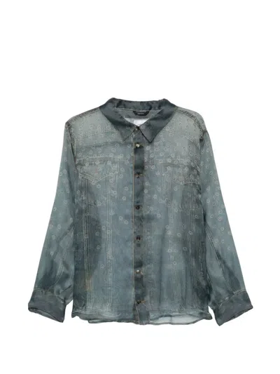 Haikure Maya Silk Shirt In Blue