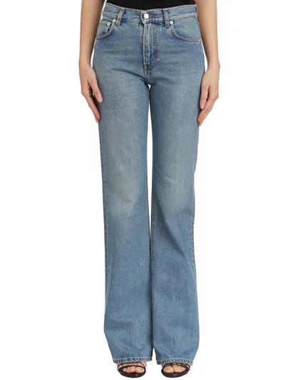 Haikure Mediterranean Blue Flora Denim Pants