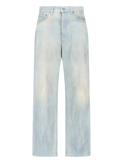 Haikure Men's Denim Jeans In Cotton-viscose Blend In Blue