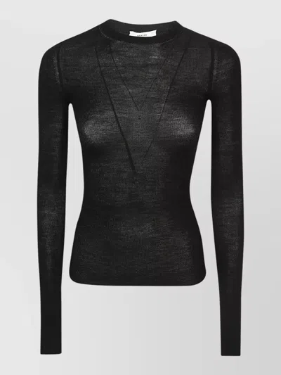 Haikure Joan Long-sleeved Top In Black
