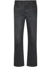 Haikure Mid-rise Straight Leg Jeans In Black