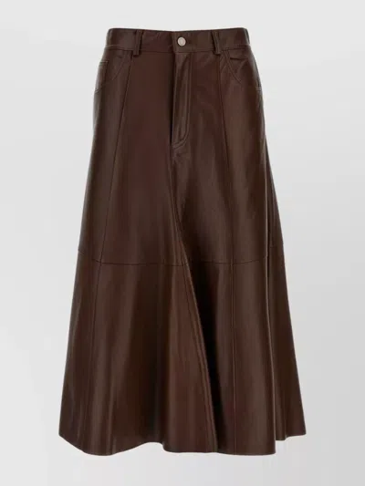 HAIKURE 'MID SERENITY LEATHER' SKIRT