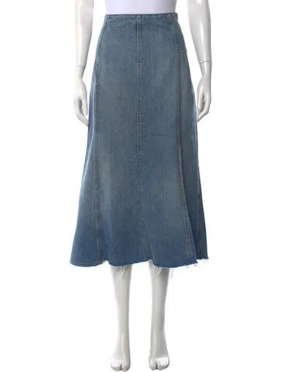 Pre-owned Haikure Midi Length Skirt In Blue