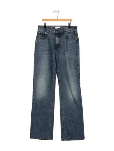 Pre-owned Haikure Mid-rise Flared Jeans In Blue