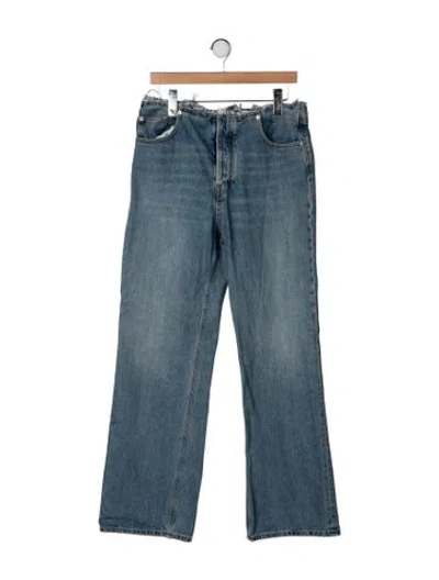 Pre-owned Haikure Mid-rise Flared Jeans In Blue