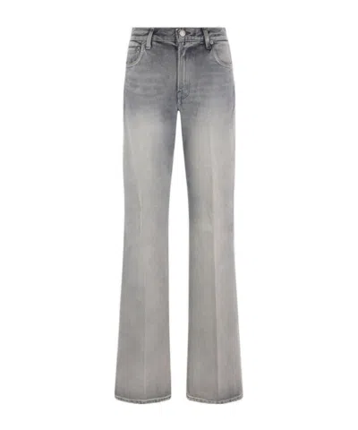 Haikure Mid-rise Flared Jeans In Gray