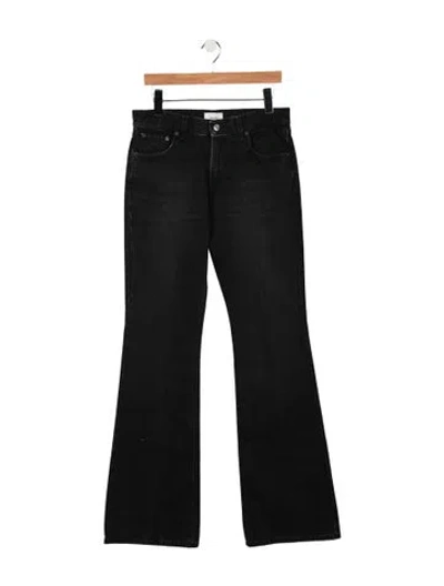 Pre-owned Haikure Mid-rise Flared Jeans W/ Tags In Black