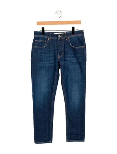 Pre-owned Haikure Mid-rise Straight Leg Jeans In Blue