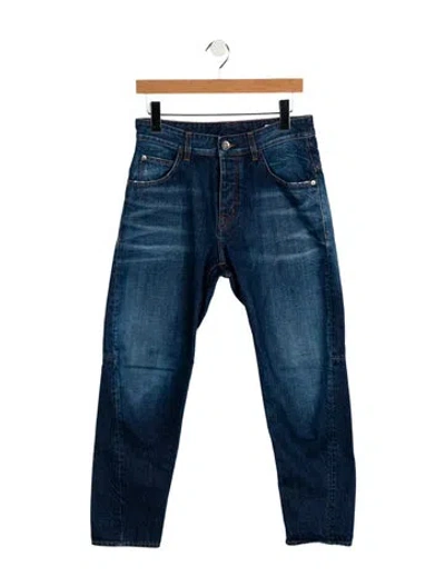 Pre-owned Haikure Mid-rise Straight Leg Jeans In Blue