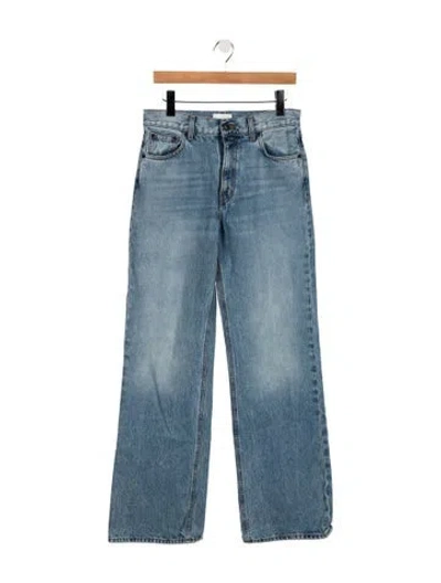 Pre-owned Haikure Mid-rise Straight Leg Jeans In Blue