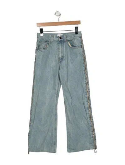 Pre-owned Haikure Mid-rise Straight Leg Jeans In Blue