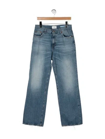 Pre-owned Haikure Mid-rise Straight Leg Jeans In Blue