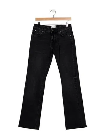 Pre-owned Haikure Mid-rise Straight Leg Jeans In Blue