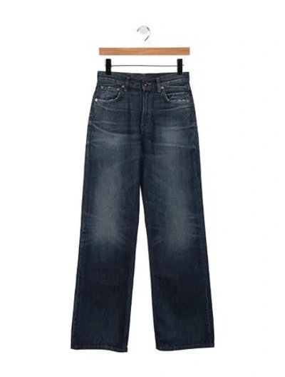 Pre-owned Haikure Mid-rise Straight Leg Jeans In Blue