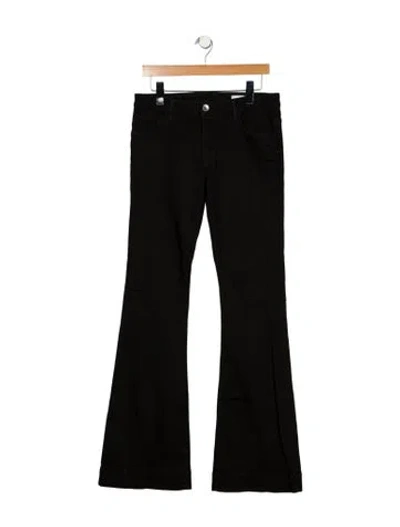 Pre-owned Haikure Mid-rise Wide Leg Jeans In Black